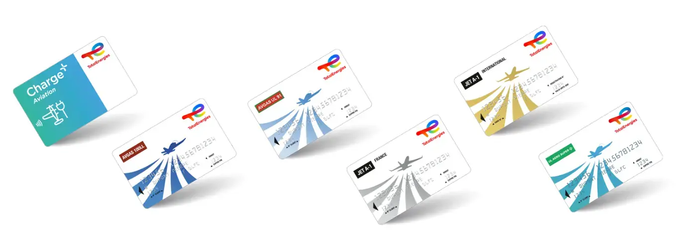 Bannière 5 cartes aviation totalenergies