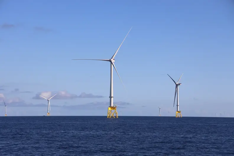 Seagreen offshore wind farm under construction, Scotland