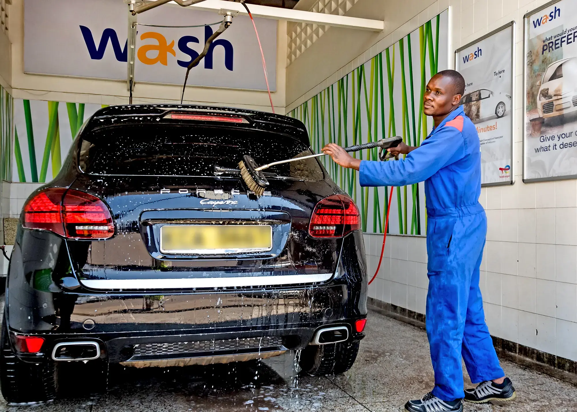Service station of Limuru Road in Kenya