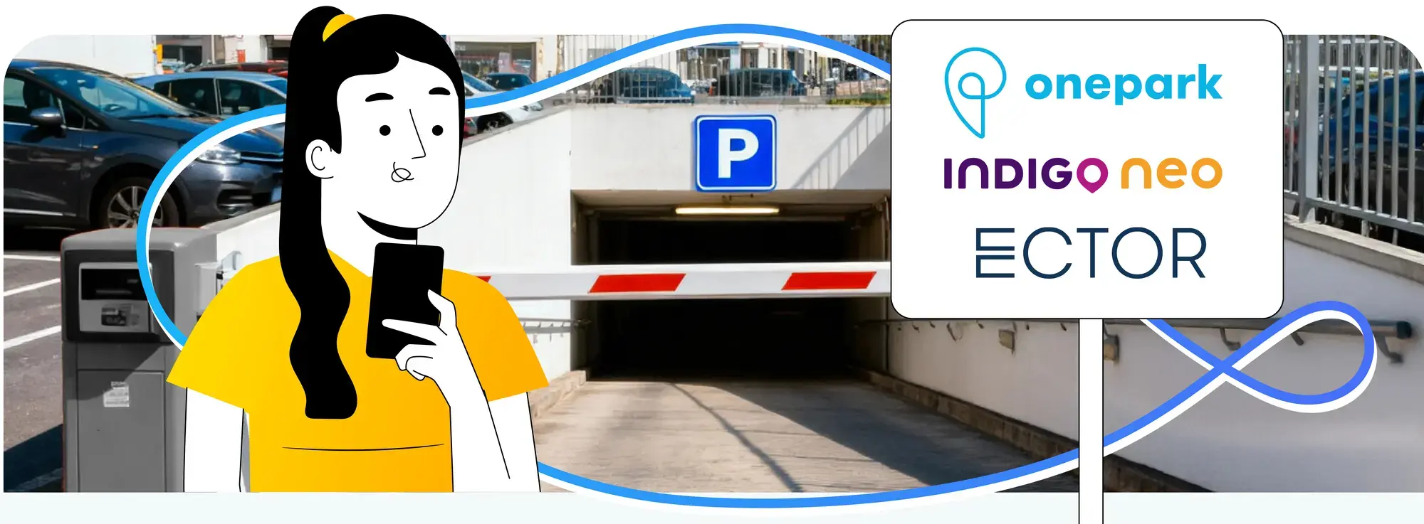 Carte Fleet et ses partenaires parking : Onepark, Indigo Neo et Ector