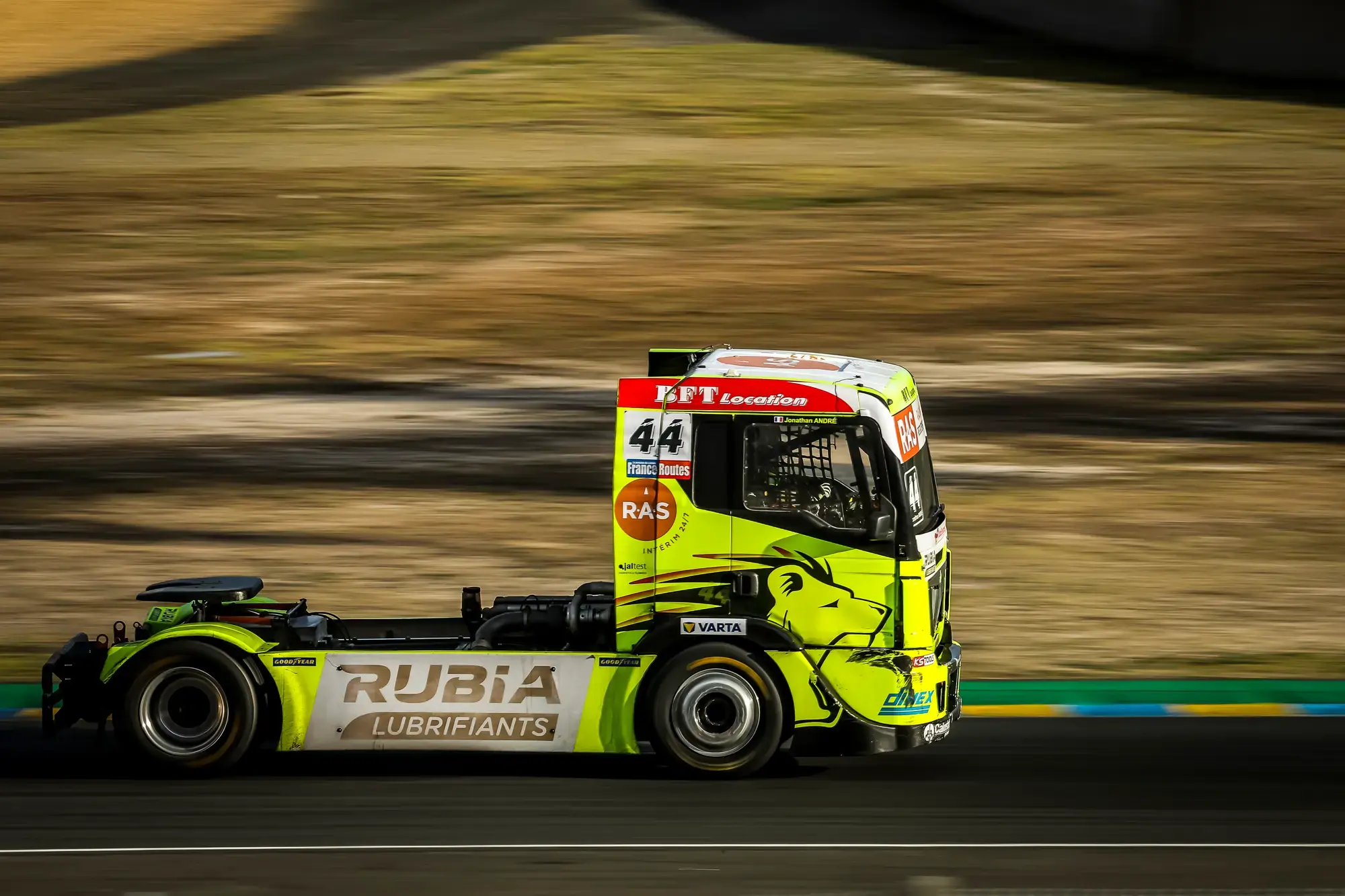 44 ANDRÉ Jonathan (FRA), Lion Truck Racing, MAN - TGS, action during the 5th round of the 2022 Championnat de France Camions FFSA from September 23 to 25, 2025 on the Bugatti Circuit, in Le Mans, France
