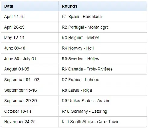 CALENDÁRIO 2018