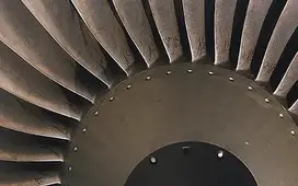 Turbine eines Flugzeugs