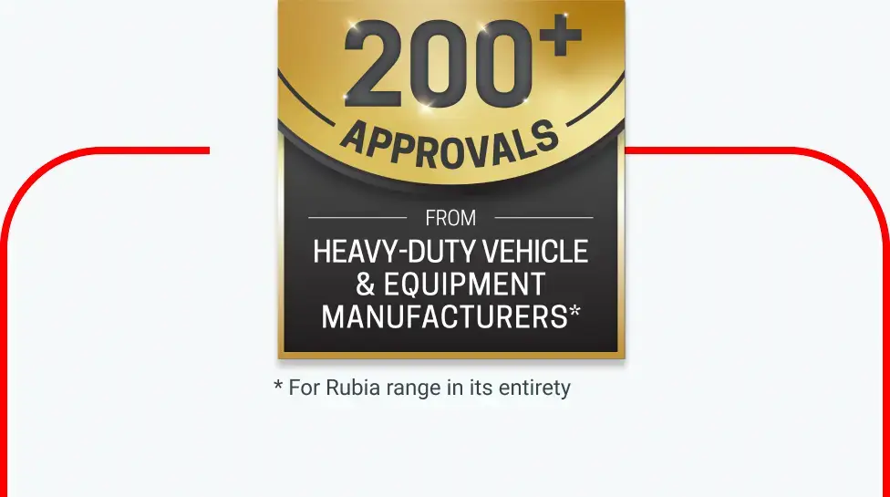 200+ approvals from heavy-duty vehicle & equipment manufacturers