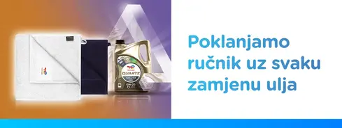 TotalEnergies poklanja ručnik uz svaku zamjenu ulja