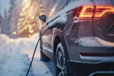 voiture électrique hiver recharge borne - 33%