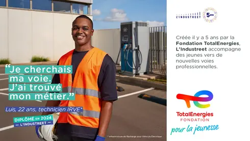 Visuel « 5 ans L'industreet - Luis » - voir description détaillée ci-après