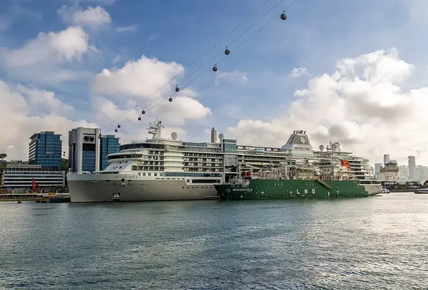 Asia Pacific’s First LNG Bunkering for Cruise Passenger Ships Successfully Completed at Singapore Cruise Centre