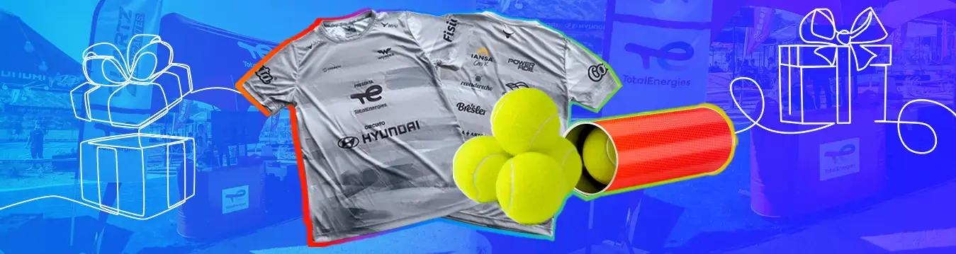 Padel poleras pelotas sorteo Conecta
