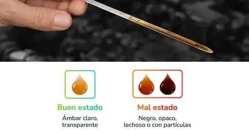 como medir aceite de motor