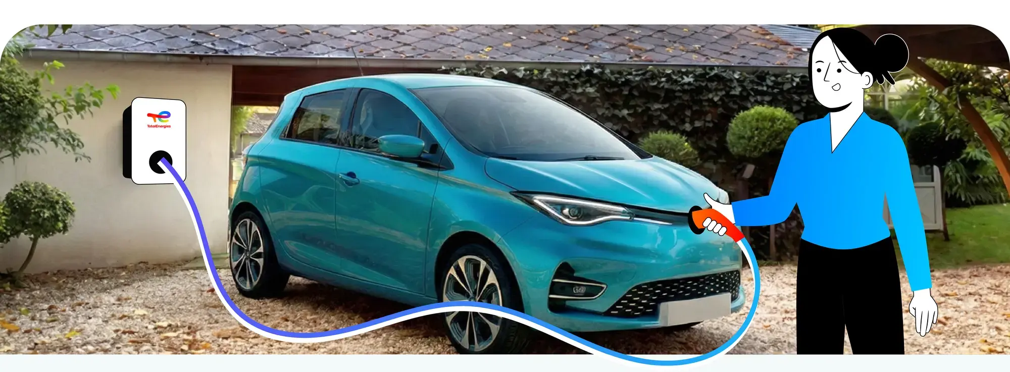 Borne de recharge à domicile TotalEnergies