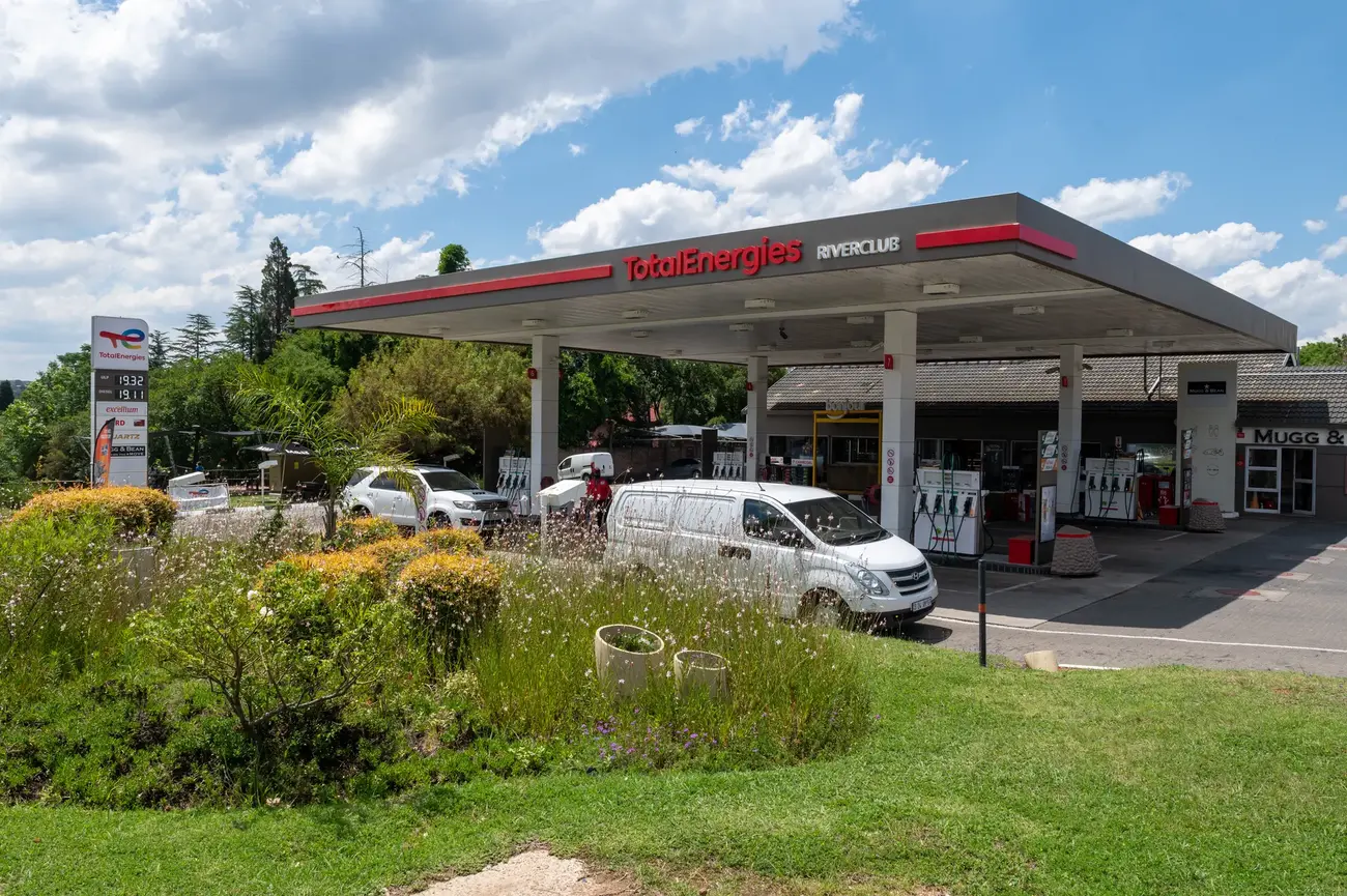 Riverclub service station in Johannesburg