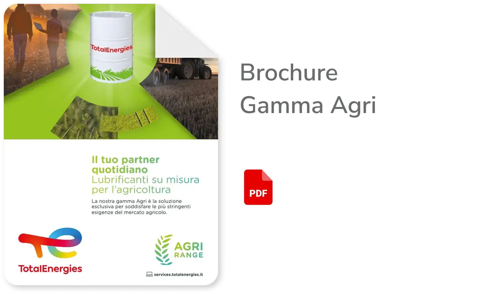 Scopri la brochure gamma agri