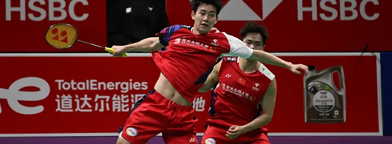 Liang Weikeng and Wang Chang at TotalEnergies BWF Thomas & Uber Cup Finals 2024