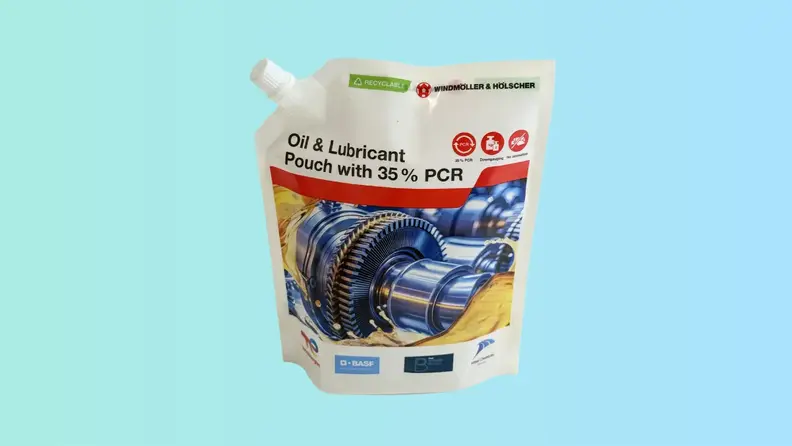 TotalEnergies and Windmöller & Hölscher Renew Partnership with a New Recyclable Oil and Lubricant Pouch Containing 35% Recycled Plastic
