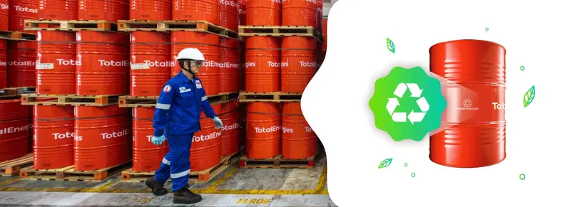 TotalEnergies impulsa la reutilización de tambores para reducir su impacto ambiental