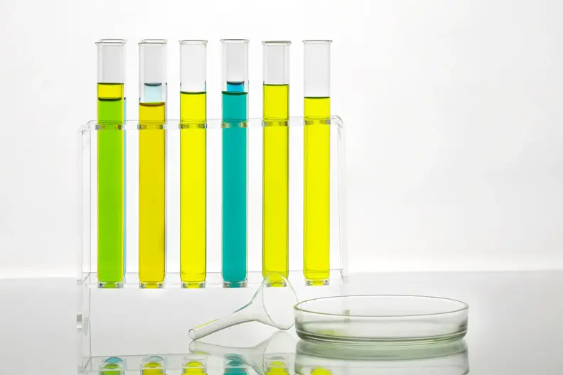 laboratory-glassware-with-colorful-substance-still-life