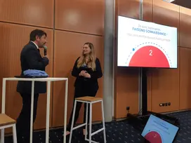 Céline au lancement Team France Export - Business France