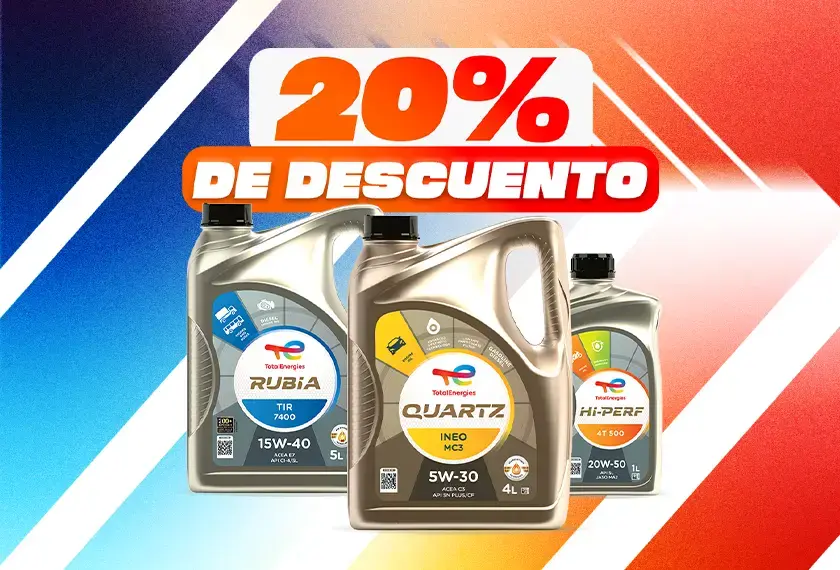 20% de descuento en lubricantes de TotalEnergies
