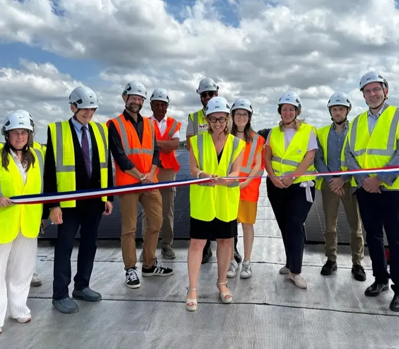 Inauguration des toitures solaires d'Intex