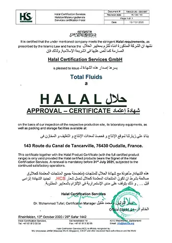 Certificat Halal