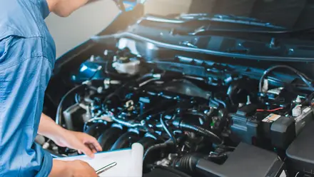 revisión de motor de vehículo