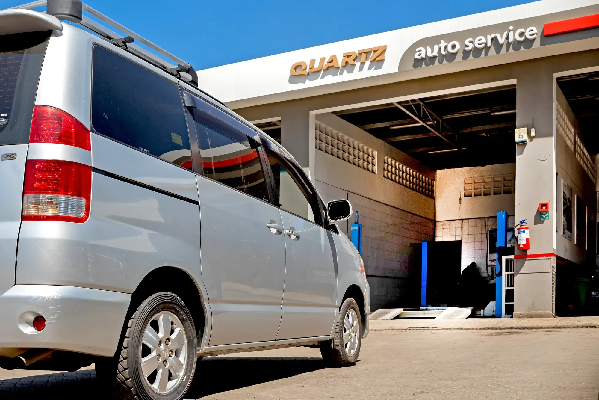 Service station of Limuru Road in Kenya