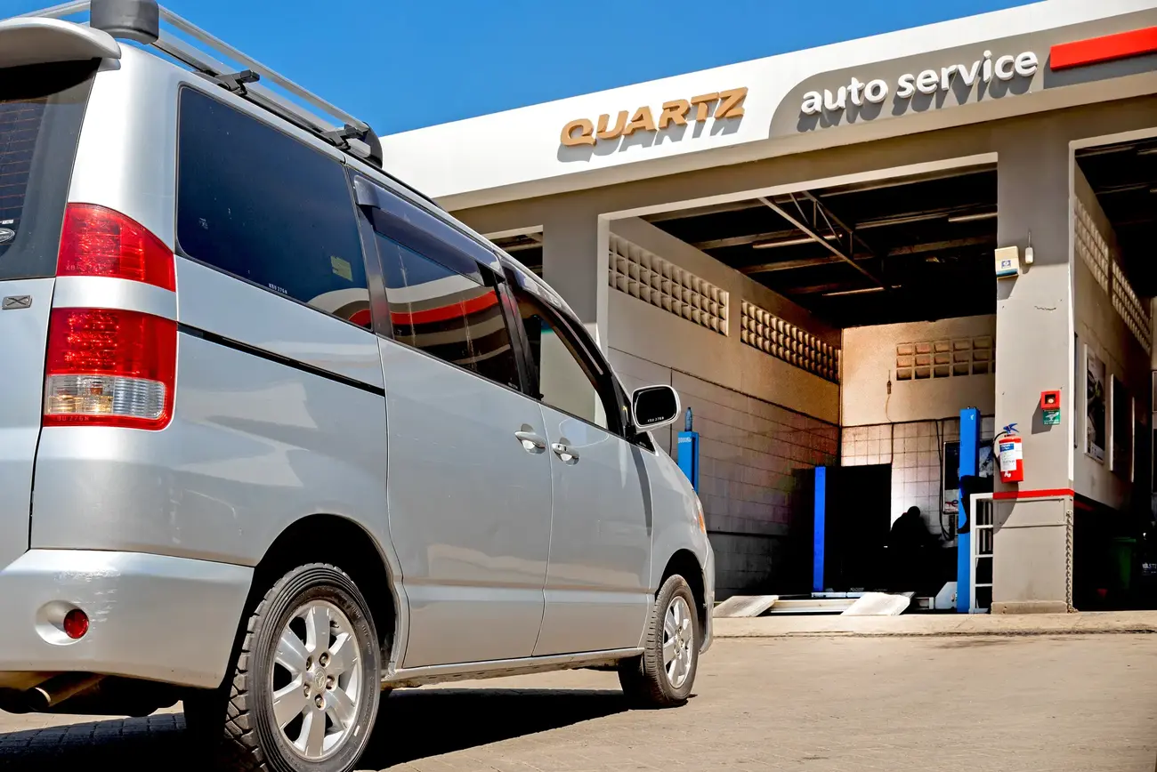 Service station of Limuru Road in Kenya