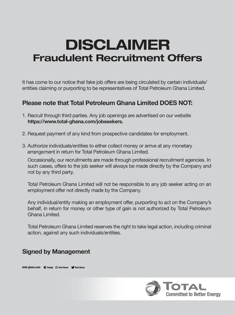 disclaimer