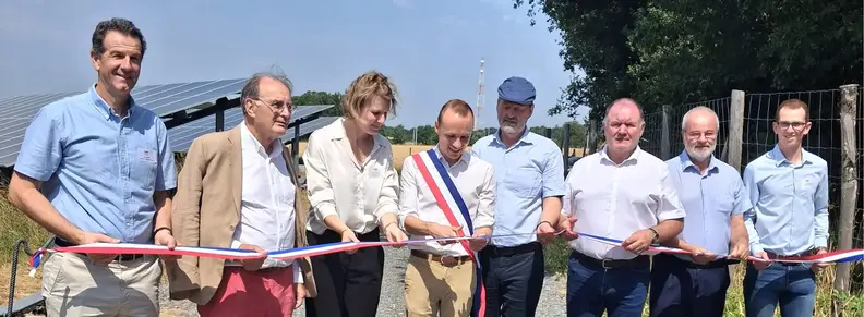 Couper du ruban centrale solaire de Janzé