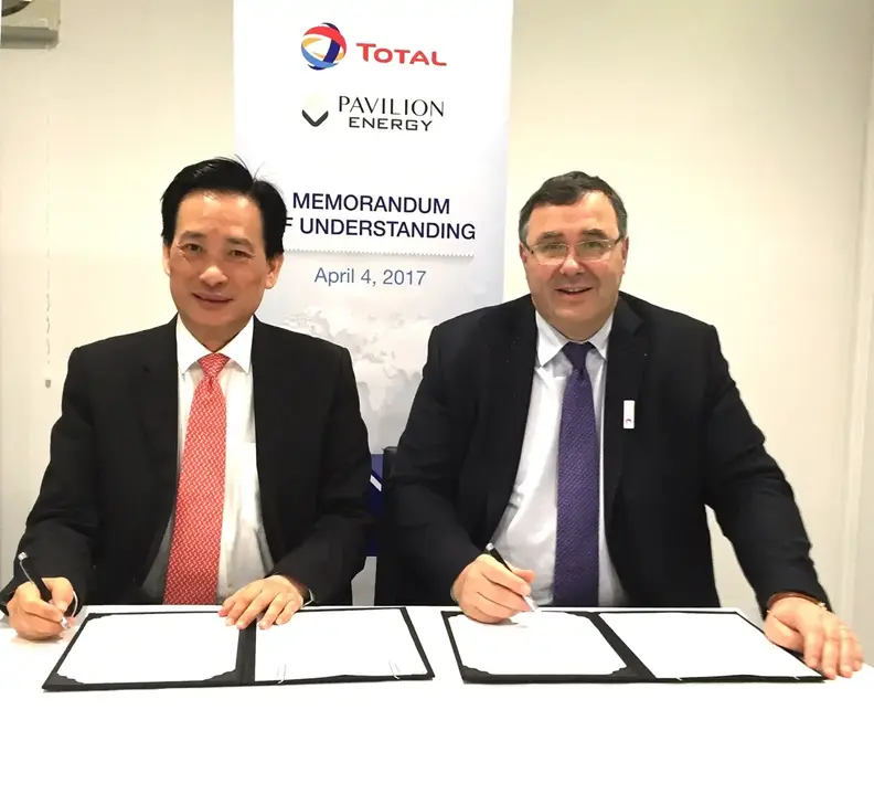 TOTAL AND PAVILION ENERGY INK MOU ON LNG BUNKERING COOPERATION
