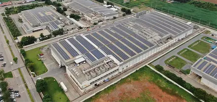 solar panel installed on rooftop