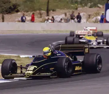 Ayrton Senna en el Gran Premio de Fórmula 1 de Portugal de 1985