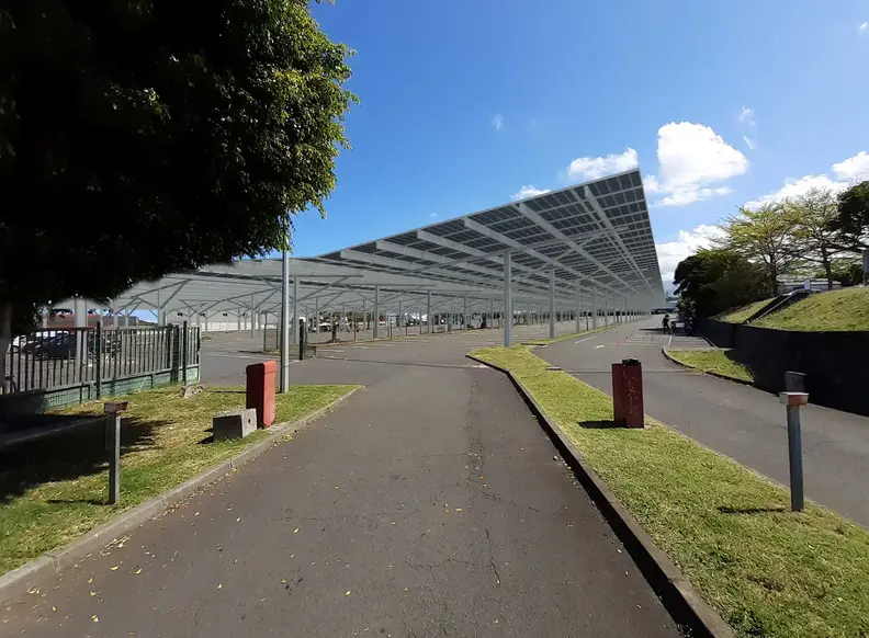 Vue Ombrière du Marché de Gros 3 - Réunion