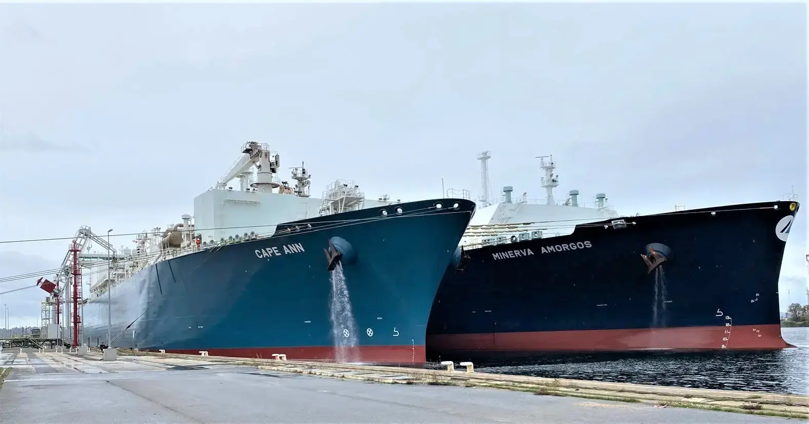 Cape Ann et Minerva Amorgos en STS au Havre