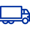 truck icon in blue