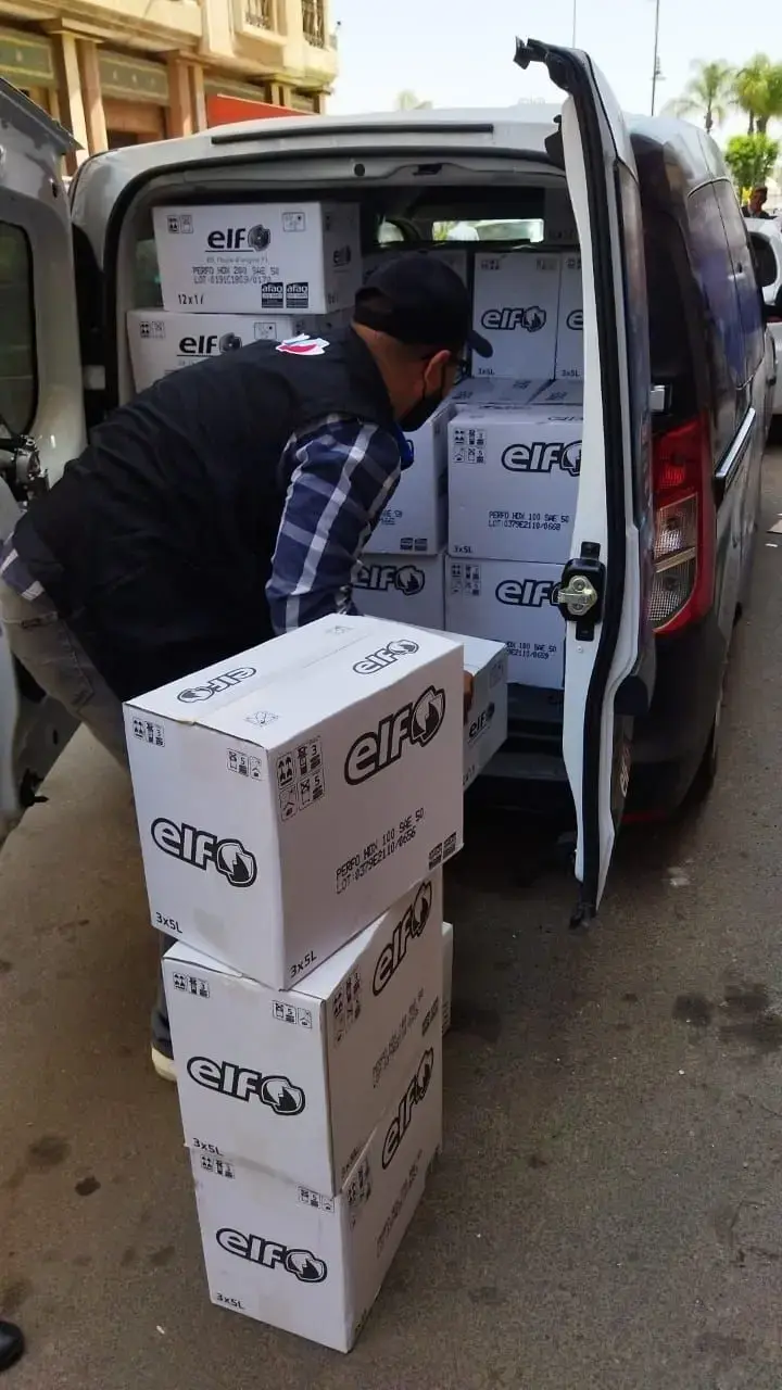 ELF National Caravan left Casablanca on May 24, 2021 and has since covered thousands of kilometers, stopping in dozens of cities and customers.