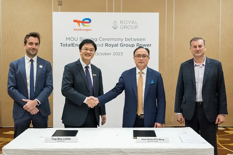 MOU signing ceremony between TotalEnergies and Royal Group Power