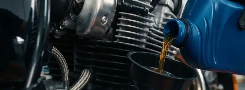 cambio de aceite de moto