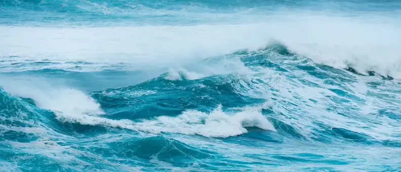 Rough north sea