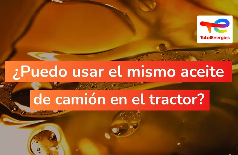 ¿Puedo usar el mismo aceite de camión en el tractor?