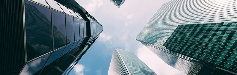 Immeubles dans un quartier d’affaires