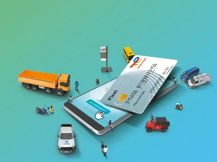 La solution pour simplifier la gestion  de votre flotte, Carte TotalEnergies