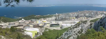 Vue aérienne de TotalEnergies La Mède