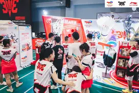 Event booth at 2022 TotalEnergies Li-Ning Li Yongbo Cup 3V3 Tournament