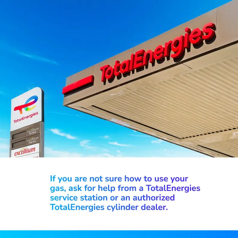 How to seek help on how to use the gas card