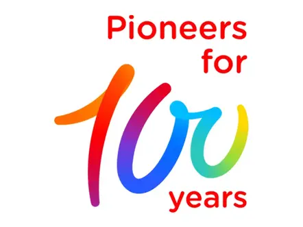 TotalEnergies Pioneers for a hundred years logo