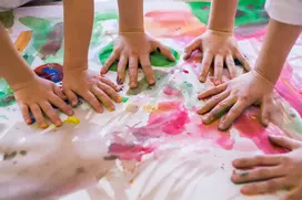 children playing at St John's Nursery