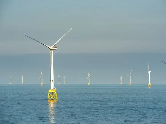 Wind turbines in the sea