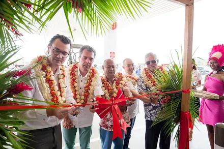 ribbon cutting ceremony at new TotalEnergies service station in Lautoka, Fiji